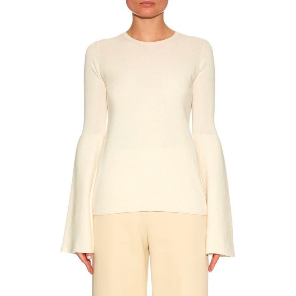 The Row Darcy Silk Cashmere Cream Sweater M - Picture 1 of 8